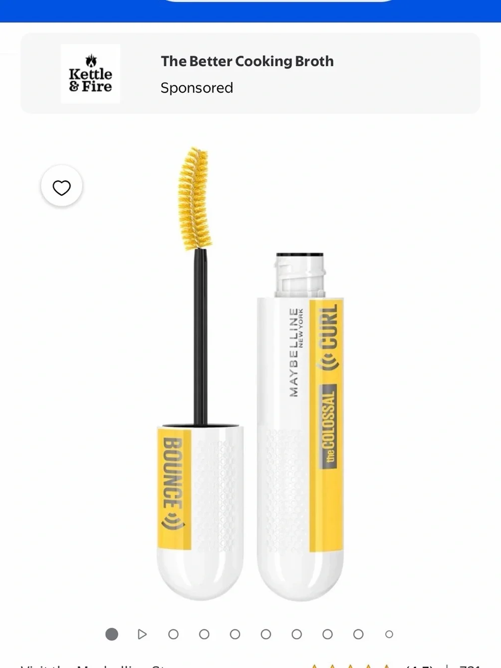 Maybelline Colossal Curl Bounce Mascara - Black with Yellow Accents
